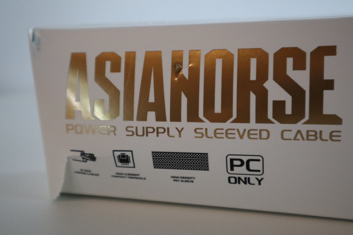 AsiaHorse Snow Series PSU Uzatma Kablosu Beyaz OUTLET 0057