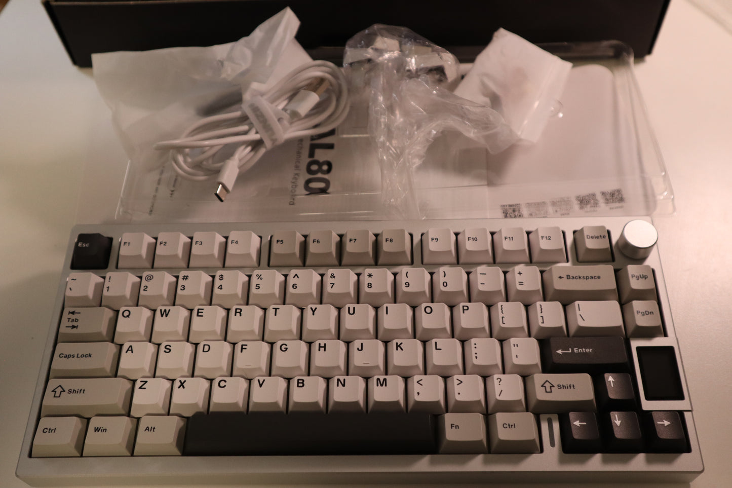 YUNZII AL80 SILVER CACAO CREAM V2 SWİTCH OUTLET 0292
