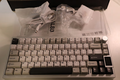 YUNZII AL80 SILVER CACAO CREAM V2 SWİTCH OUTLET 0292