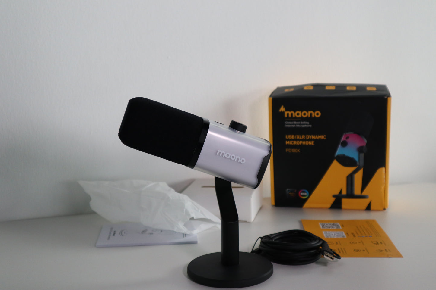 Maono PD100X Dinamik Mikrofon Siyah OUTLET 0051