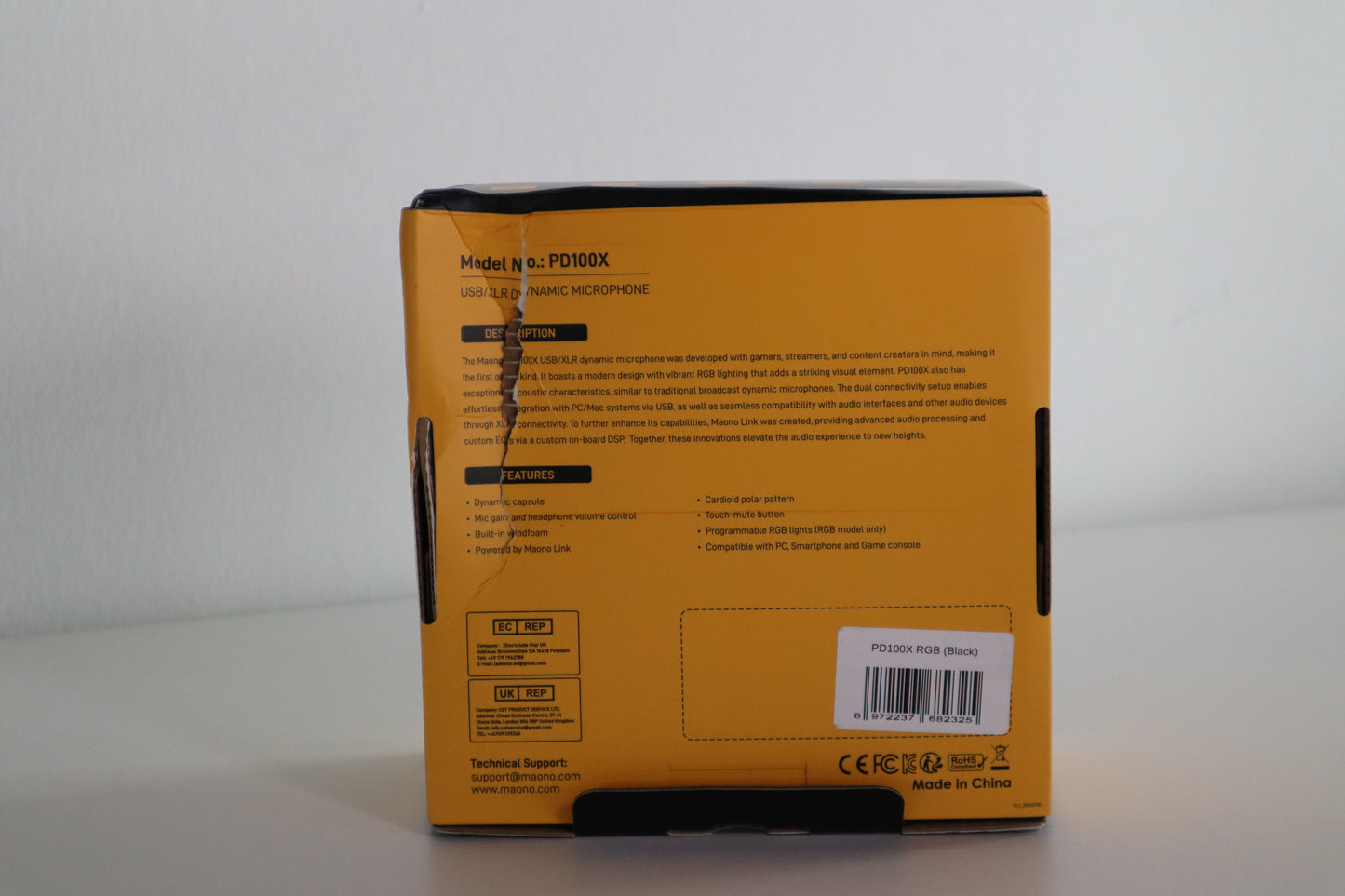 Maono PD100X Dinamik Mikrofon Siyah OUTLET 0052