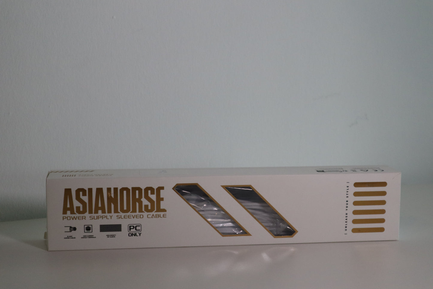 AsiaHorse Snow Series PSU Uzatma Kablosu Beyaz OUTLET 0057