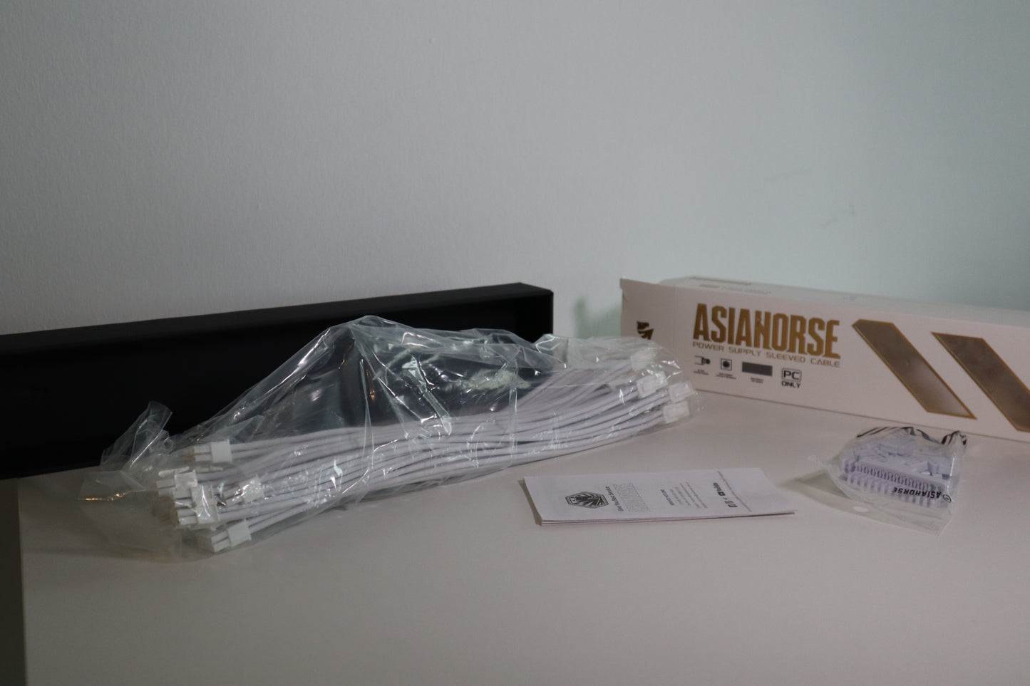 AsiaHorse Snow Series PSU Uzatma Kablosu Beyaz OUTLET 0057