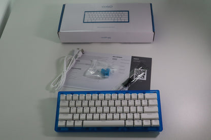 Wraith W60 Klavye (Manyetik Switch / HE) Mavi-Beyaz OUTLET 0203