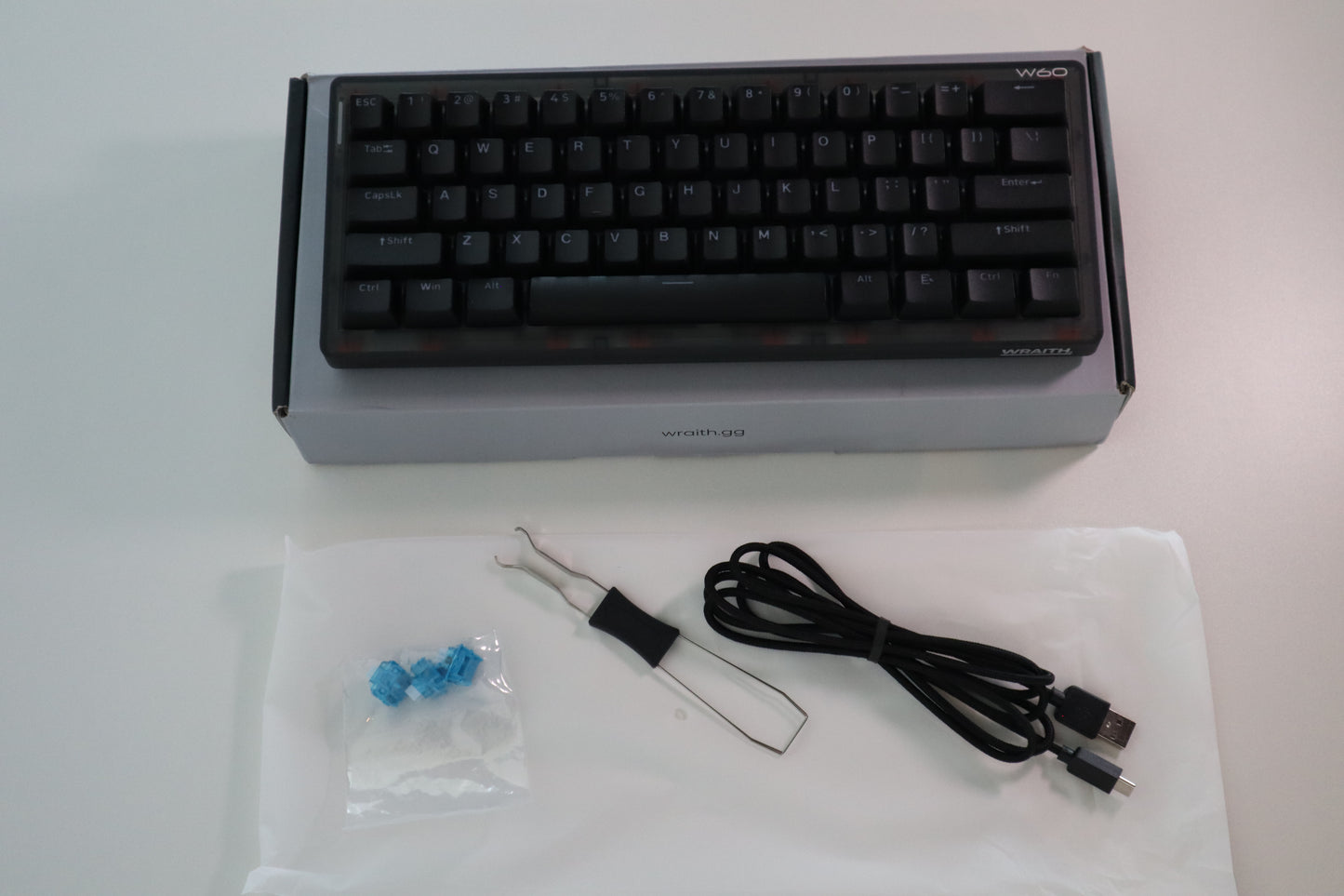 Wraith W60 Klavye (Manyetik Switch / HE) Siyah OUTLET 0201