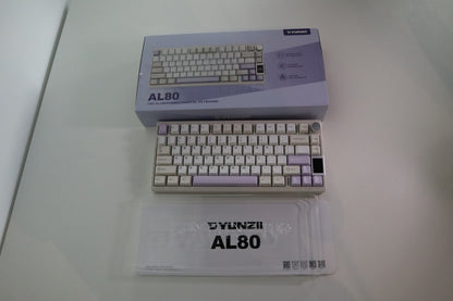 YUNZII AL80 QMK/VIA Alüminyum LCD Mekanik Klavye  Bej / Gateron Zero OUTLET 0403