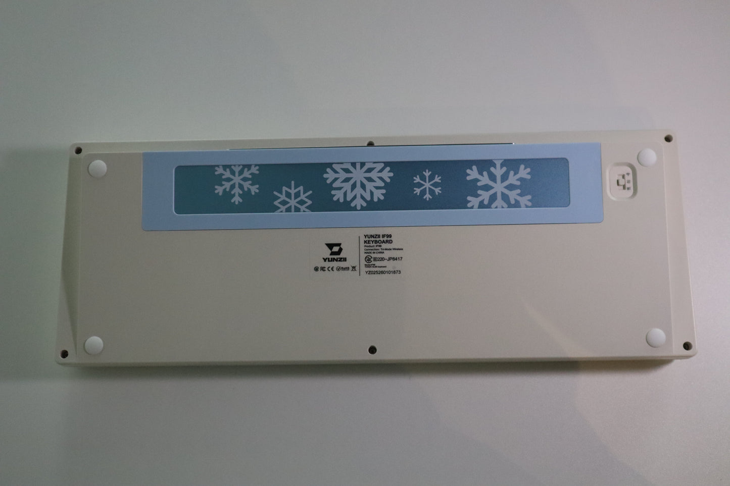 YUNZII IF99 Mekanik Klavye Beyaz / Cocoa Cream V2 OUTLET 0423