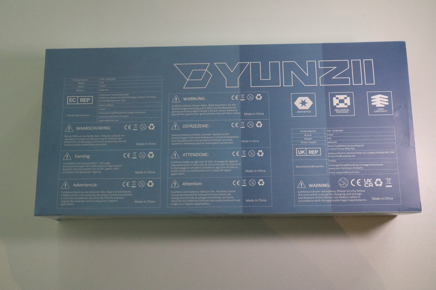 YUNZII IF99 Mekanik Klavye Beyaz / Cocoa Cream V2 OUTLET 0423