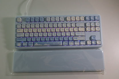 YUNZII B87 Mekanik Klavye Mavi / Ayıcık Tema / Cocoa Cream V2 OUTLET 0202