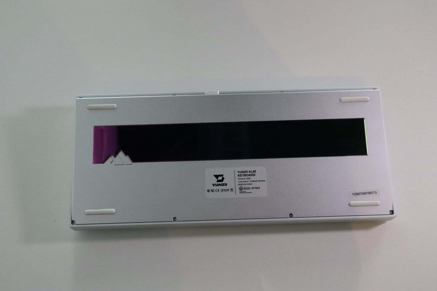YUNZII AL80 QMK/VIA Alüminyum LCD Mekanik Klavye Gümüş / Cocoa Cream V2 OUTLET 0395
