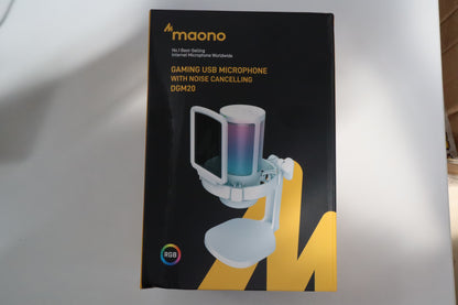Maono DGM20 Condenser USB Mikrofon Beyaz OUTLET-0099