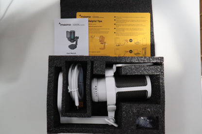 Maono DGM20 Condenser USB Mikrofon Beyaz OUTLET-0099