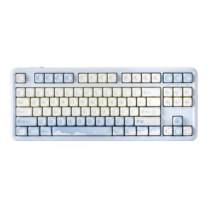 YUNZII B87 Mekanik Klavye Mavi / Ayıcık Tema / Cocoa Cream V2 OUTLET 0202
