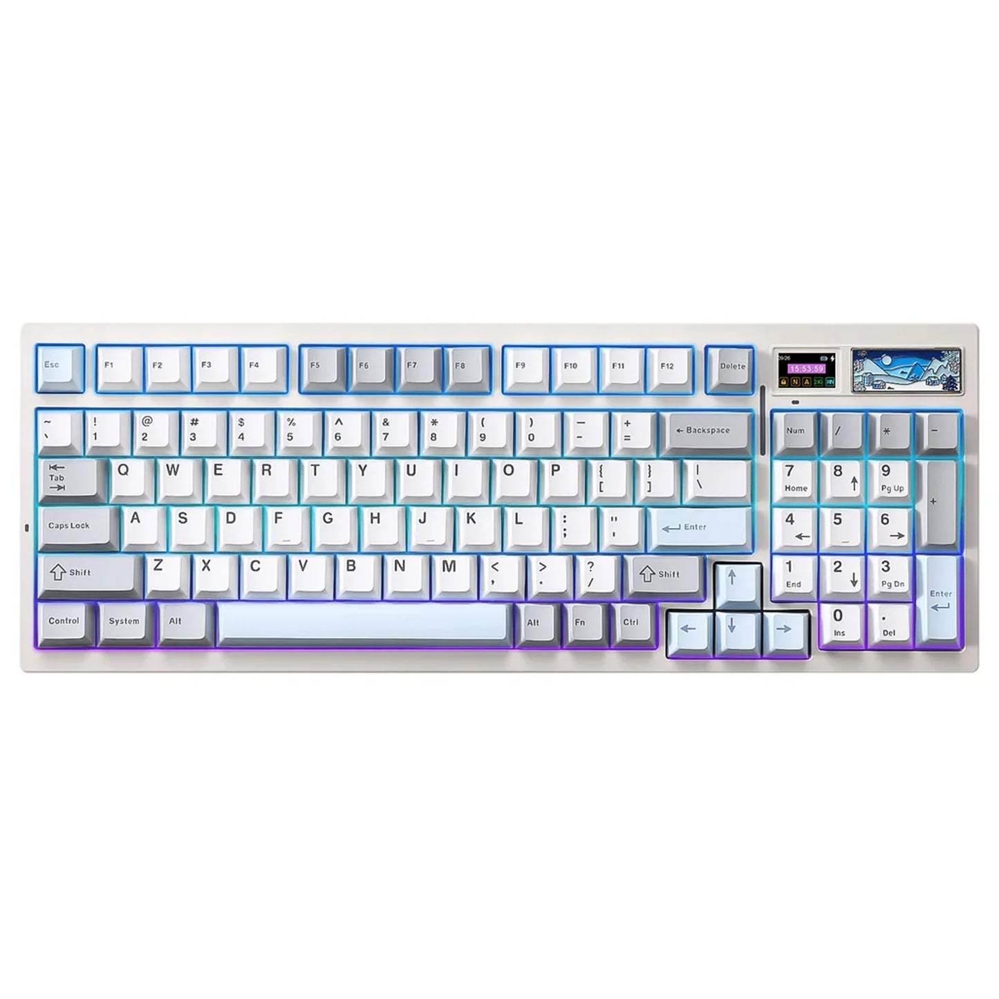 YUNZII IF99 Mekanik Klavye Beyaz / Cocoa Cream V2 OUTLET 0423
